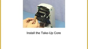 Загрузка ленты риббона ZEBRA LP 2824