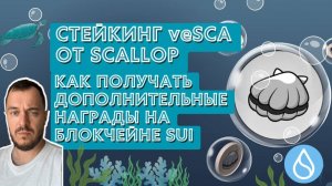 veSCA: стейкинг от Scallop для получения дополнительных наград на блокчейне SUI