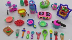 Кухонный набор из глины -  Миниатюрный кухонный набор из пластилина своими руками