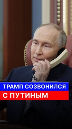 Трамп и Путин созвонились по телефону