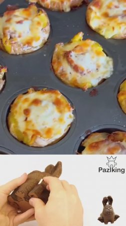 Мини пицца из картофеля, рецепт в комментариях🍕🥔