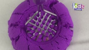 Для малышей мультики АСМР. Кинетический песок - фигурки из песка и их разрезание - 5 -