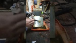 Травление рисунка на металле.