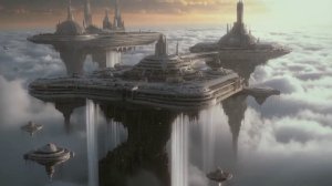 Epic Sci-Fi Floating Cities  AI-Generated Futuristic Cityscapes by MidJourney & Hailuo AI