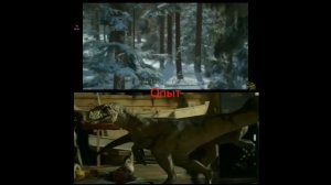 Атроцираптор Гоуст VS велоцираптор Блю