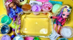 Разноцветный слайм с Монстер Хай, большой микс слаймов, Монстер Хай слайм, Monster High
