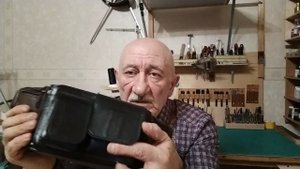 Дедушка,пенсия и кожа.Курс обучения кожевенному делу.