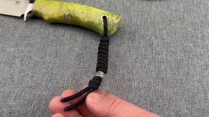 Нож Волк из М390, рукоять кап клена