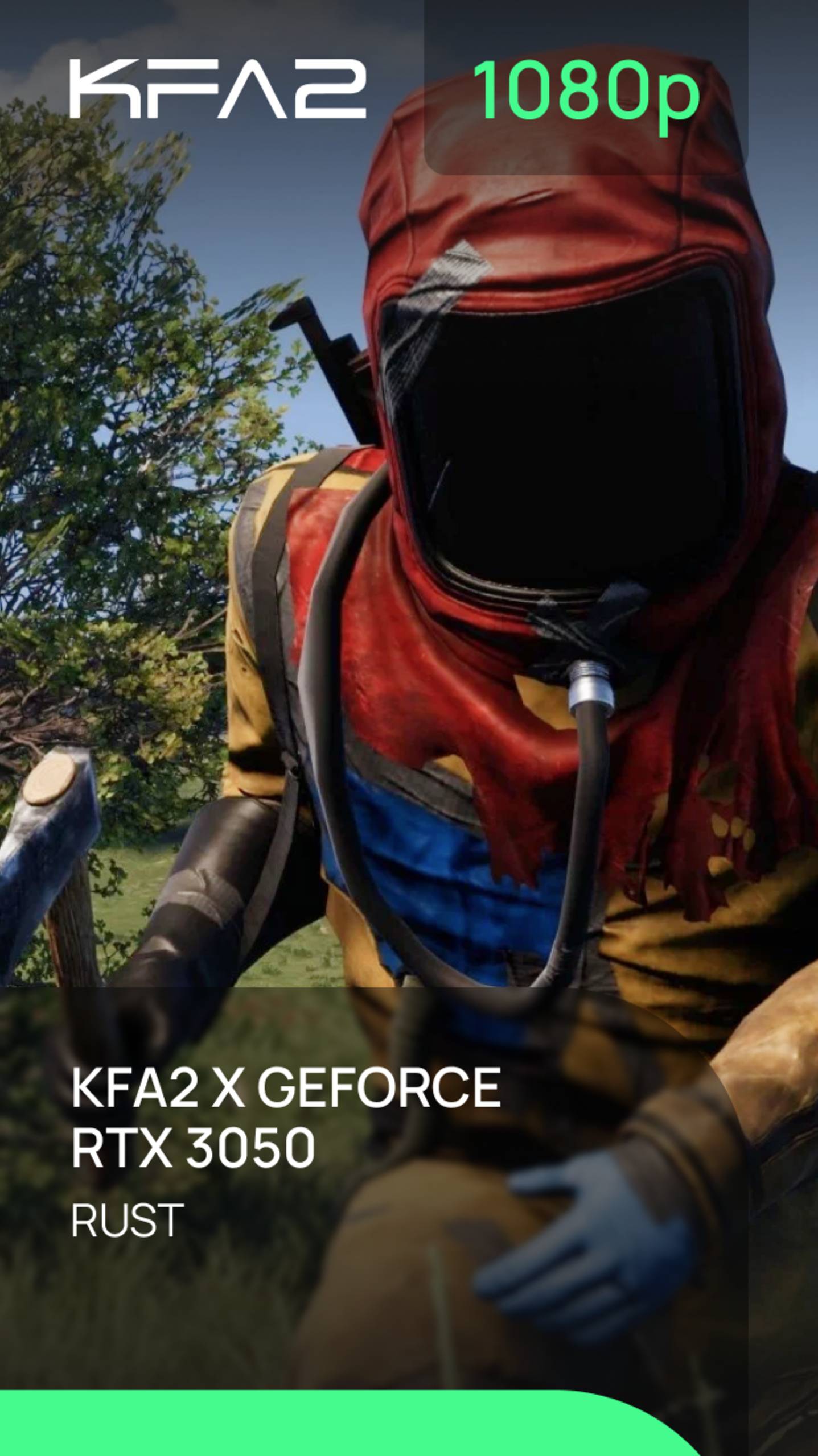 Rust | KFA2 X GeForce RTX 3050 Black | 1080p (Full HD) разрешение