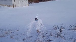 Катание на ватрушке