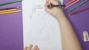 Рисуем Моану