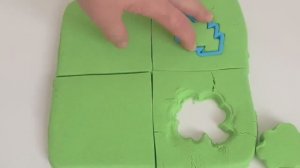 Кинетический песок.  Лепим из песка и нарезаем его.  #5  АСМР видео для детей. развивающие мультики