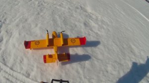 Ganadair  взлет посадка на снег 30.03.2021