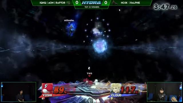 HYDRA Singles iQHQ AON Raptor Yoshi Vs Ho3K Ralphie Cloud Winners Top 32 смотреть онлайн