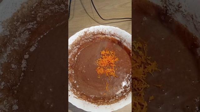 Вкусный, очень шоколадный кекс с цитрусовыми нотками 🫶 рецепт в комментариях⬇️ #кекс #кчаю #рецепт