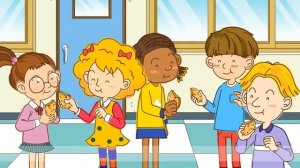 Simple past tense cartoon