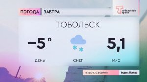 Прогноз погоды на 13 февраля