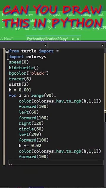 Python Turtle unique design #python #programming #coding #shorts #viralshorts смотреть онлайн