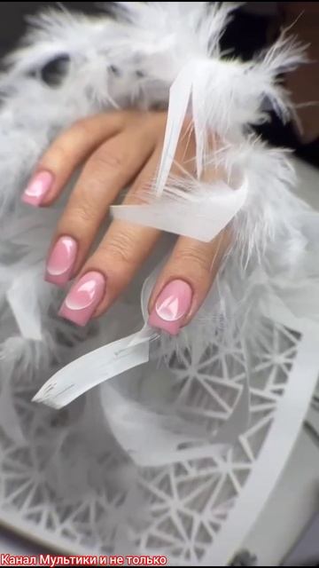 Дизайн ногтей коррекция гелем 🙂🎀