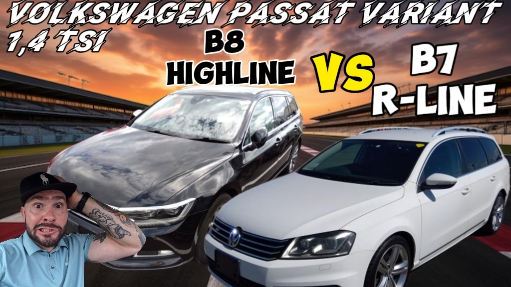 Volkswagen Passat Variant 1.4 TSI B7 R-Line против B8 1.4 TSI Highline