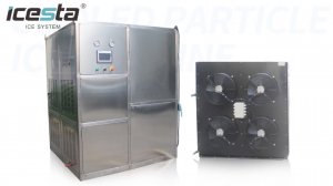 Кубиковый лед 2000 кг/сутки. Льдогенератор ICESTA IС2T-R4A