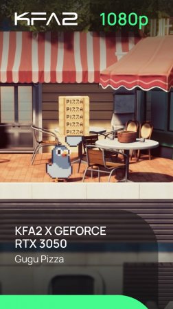 Gugu Pizza | KFA2 X GeForce RTX 3050 Black | 1080p (Full HD) разрешение