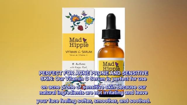 Mad Hippie Vitamin C Serum with Vitamin E, Skin Care Packed with Natural Vegan Active Ingredients