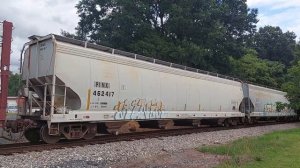 CSX M492 headed Westbound @ Monroe NC with csxt 5250 in the lead 7/13/22🇺🇲