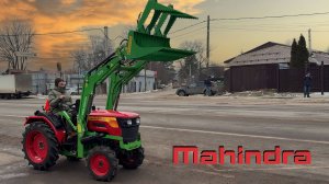 Смена насадок легче чем на мотоблоке! Супер крутой трактор MAHINDRA с лучшем навесным оборудованием