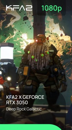 Deep Rock Galactic | KFA2 X GeForce RTX 3050 Black | 1080p (Full HD) разрешение