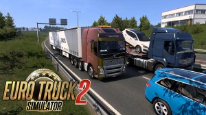 Euro Truck Sim 2 | Перевозка пустых бочек | Logitech G29