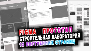 Презентация по прототипу 12 внутренних страниц сайта строительной лаборатории