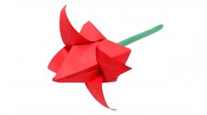 Как сделать Тюльпан из бумаги на день влюбленных и 8 марта