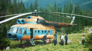 13.08.1998г. - вертолёт на источниках Чойган - Тыва.