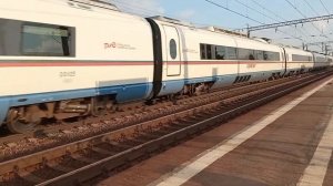 "Сразу сдвоенный!" Высокоскоростной поезд "Сапсан" проследует станцию Дорошиха