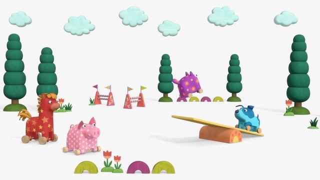 Слонёнок Ду-ду готовит завтрак — Музыкальный мультик для малышей — Деревяшки смотреть онлайн