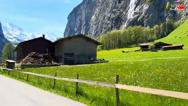 Долина Лаутербруннен, Швейцария🇨🇭Самая красивая швейцарская деревня_Лучшее туристическое направлен