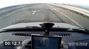 Разгон автомобиля Лада Гранта 87 л.с. 8-кл. 1,6 л. до 100 км/час