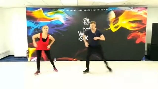 Fire footwork on 2. Hot winter in Siberia 2017. MaryDen'sProject смотреть онлайн