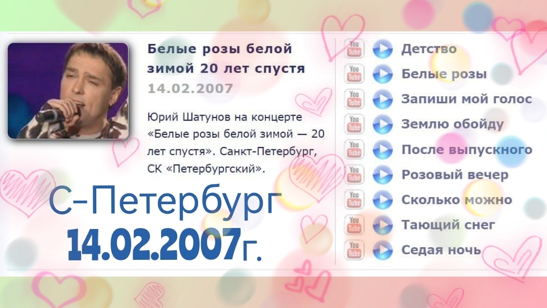 14.02.2007г. БР-БЗ 20 лет спустя. Юра Шатунов