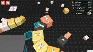 Cubes 2048.io Game  🎲 Very Hard To Reach This level 🎲 CUBES SNAKE 2048.io Gameplay