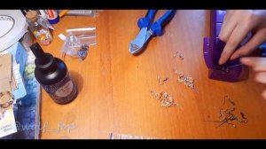 Процесс создания серёжек из УФ смолы