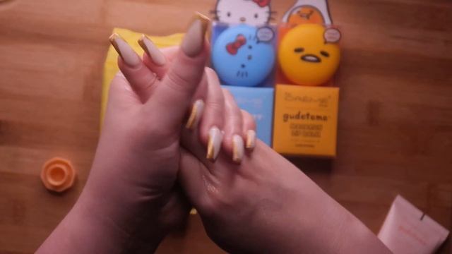 ASMR Cute Sanrio Skincare! Hello Kitty, Gudetama
