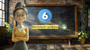 Веселые цифры с улыбкой!" 😄 Изучаем цифру 6