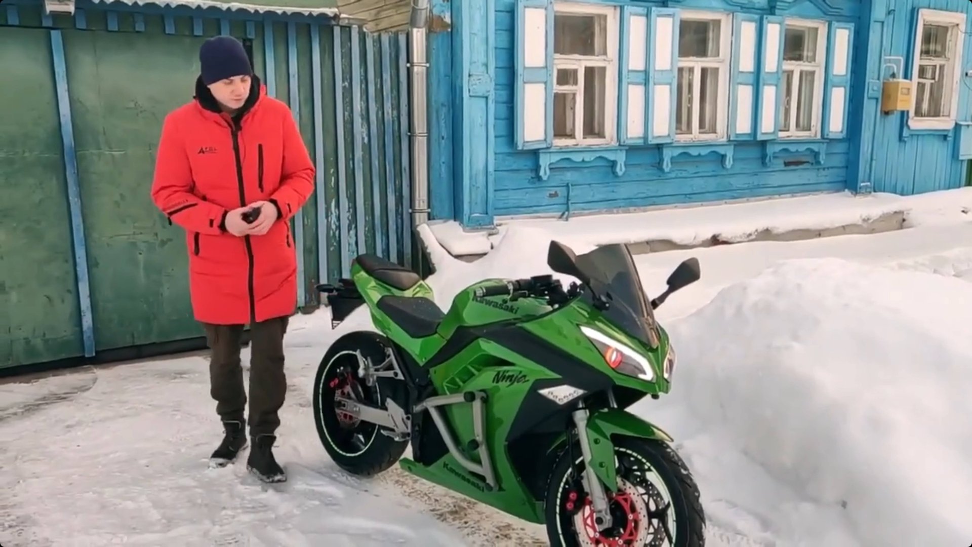 Электромотоцикл 4кВт самодельные защитные дуги. Финал. смотреть онлайн