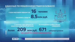 За сутки кузбассовцы перечислили мошенникам больше 8,5 миллионов рублей