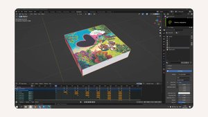 3D-моделирование книги детского издательства «Счастье внутри» в Blender