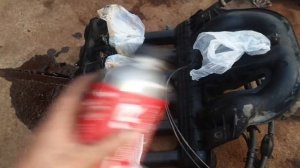 Впускной коллектор CHEVROLET EPICA отмыть  от кокса