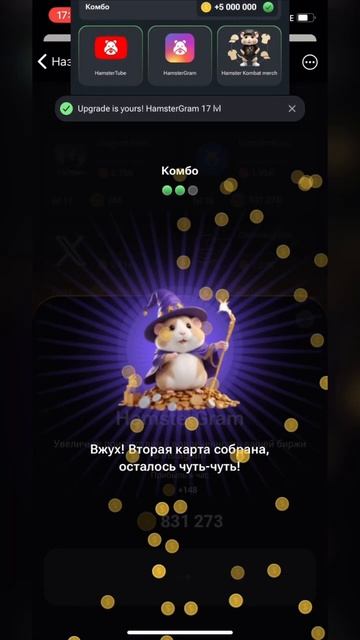 11 июня новое комбо! В хомяках #hamsterkombat смотреть онлайн