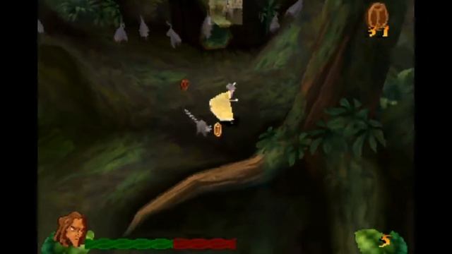 Tarzan Action Game Gameplay #7 Baboon chase смотреть онлайн